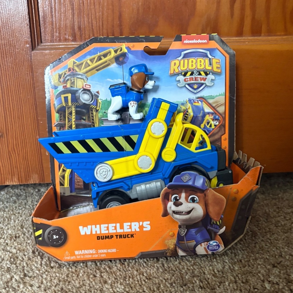 Spin Master Rubble and Crew Wheeler Dump Truck Vehicle and Figure Toy Set